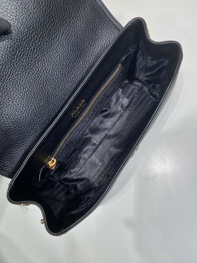 Prada original calfskin shoulder bag 1BN022 black