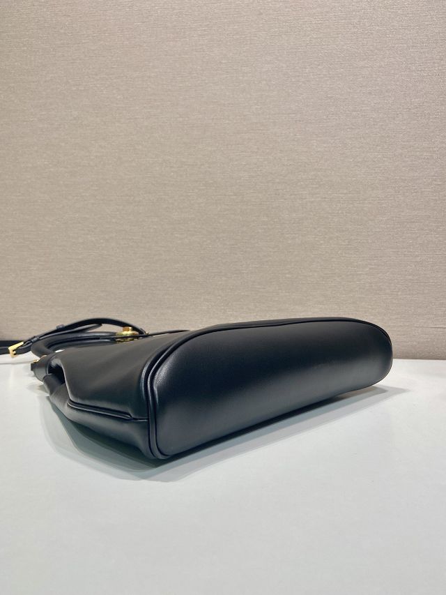 Prada original calfskin top handle bag 1BG567 black