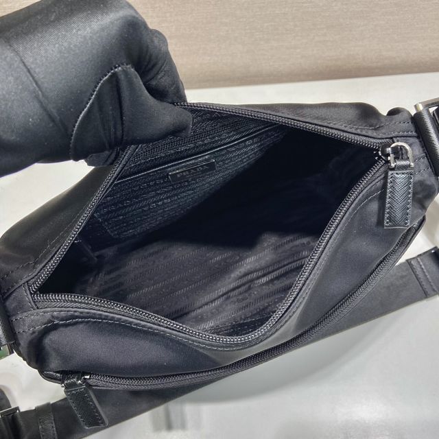 Prada original nylon shoulder bag 1BC421 black