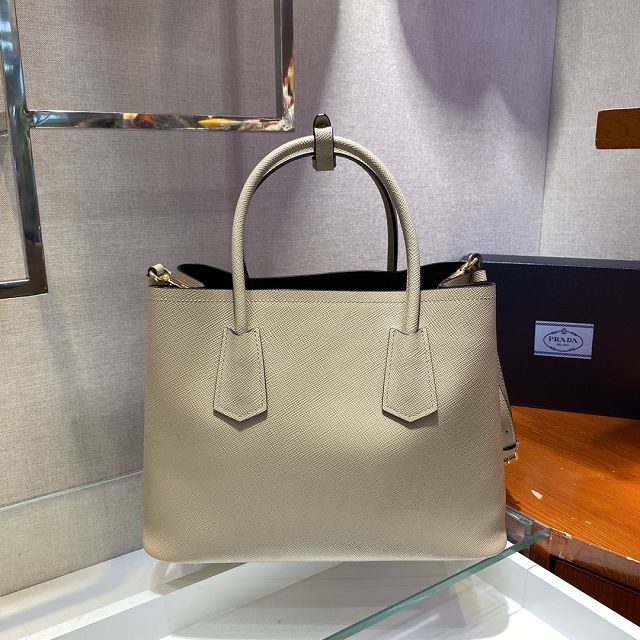 Prada original saffiano calfskin galleria large bag 1BG775 beige