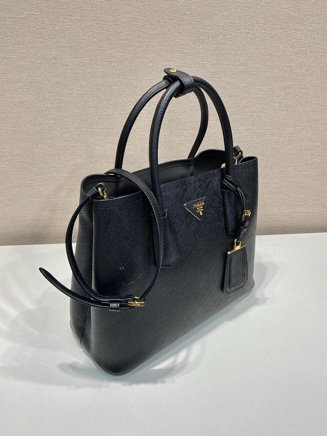 Prada original saffiano calfskin galleria large bag 1BG775 black