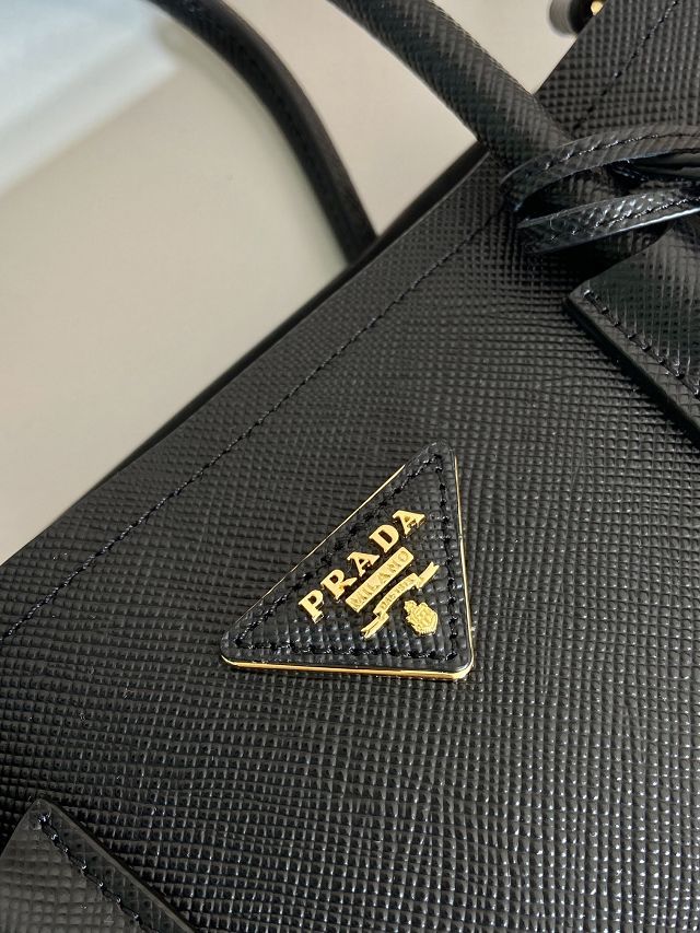 Prada original saffiano calfskin galleria large bag 1BG775 black