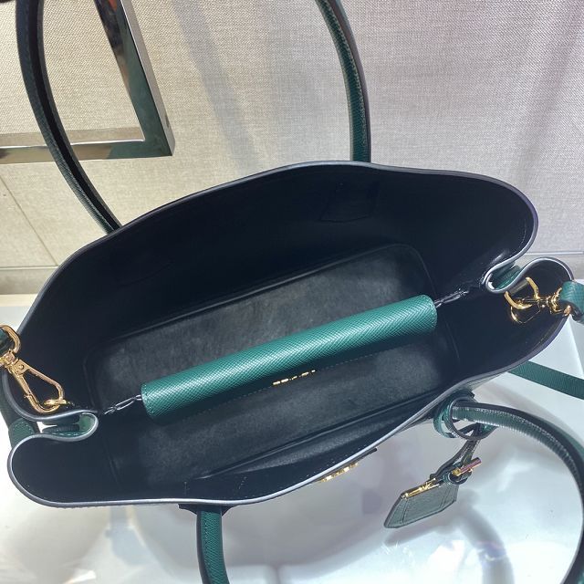 Prada original saffiano calfskin galleria large bag 1BG775 green
