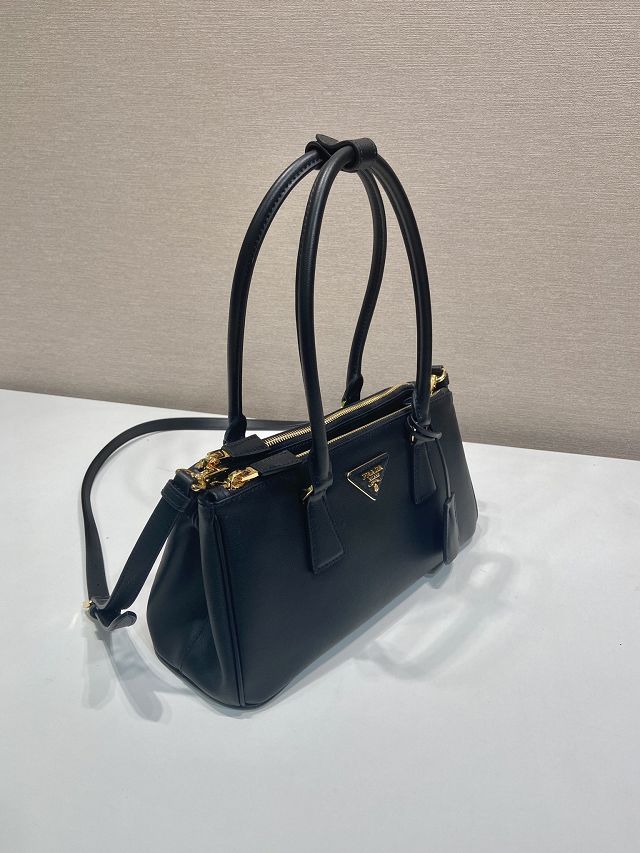 Prada original soft calfskin galleria medium bag 1BA457 black