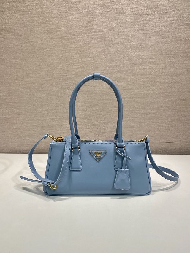 Prada original soft calfskin galleria medium bag 1BA457 blue