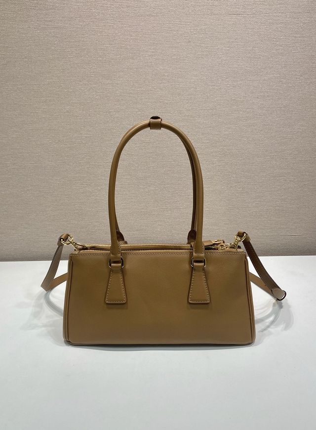 Prada original soft calfskin galleria medium bag 1BA457 brown