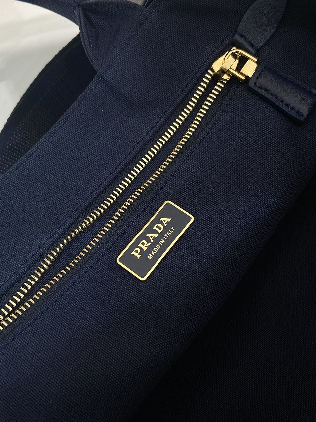 Prada original canvas jardiniere medium handbag 1BG554 blue