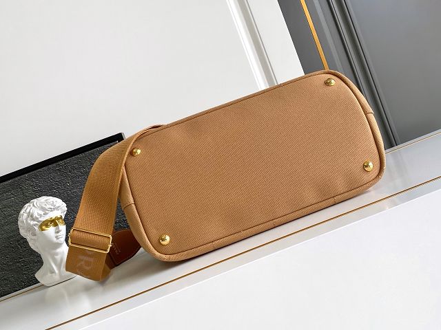 Prada original canvas jardiniere medium handbag 1BG554 tabacco