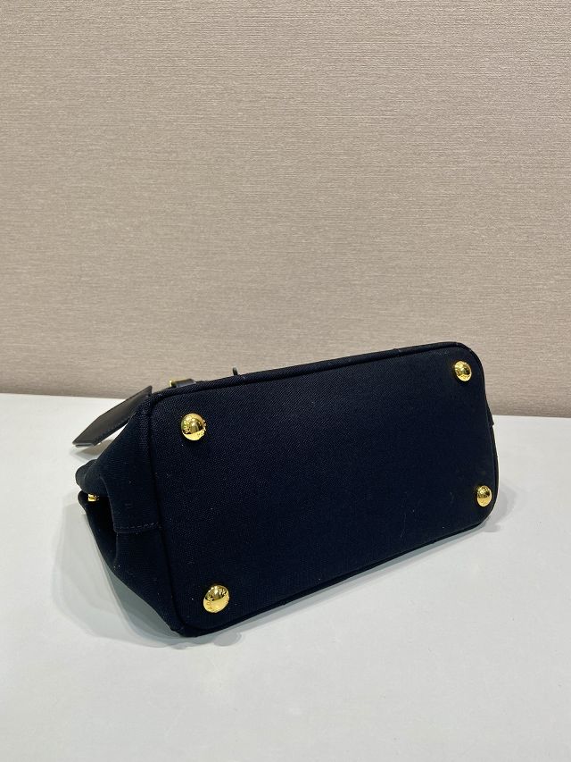 Prada original canvas jardiniere mini handbag 1BA038 black