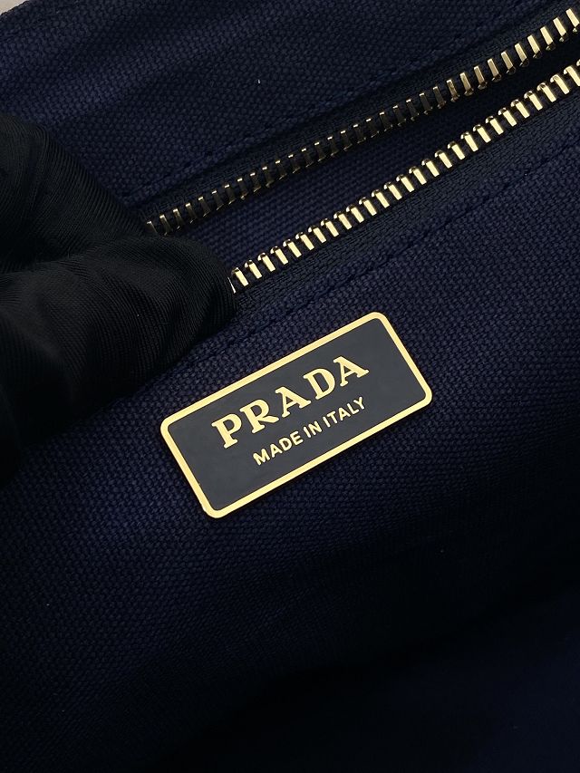 Prada original canvas jardiniere small handbag 1BG464 blue