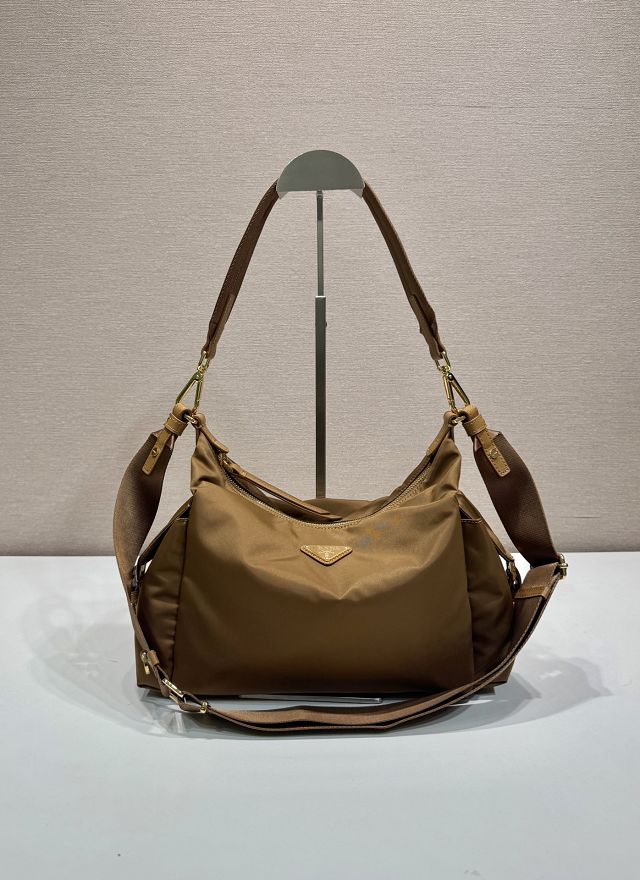 Prada original nylon explore shoulder bag 1BC264 brown