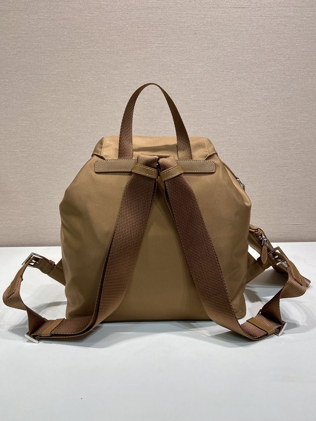 Prada original nylon medium backpack 1BZ811 brown