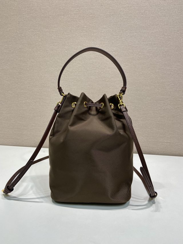 Prada original nylon mini backpack 1BH038 sienna