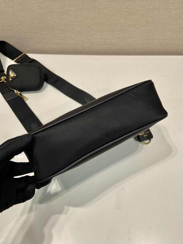 Prada original nylon re-edition 2005 hobo bag 1BH204 black