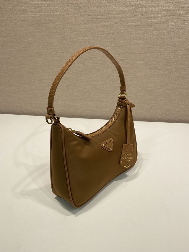 Prada original nylon re-edition 2005 mini bag 1N204M brown