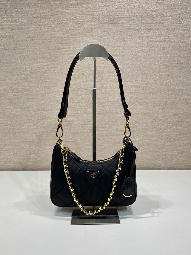 Prada original nylon re-edition mini bag 1BC204 black