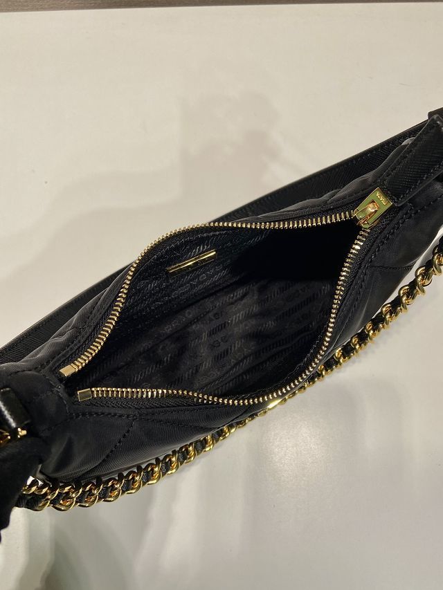 Prada original nylon re-edition mini bag 1BC204 black
