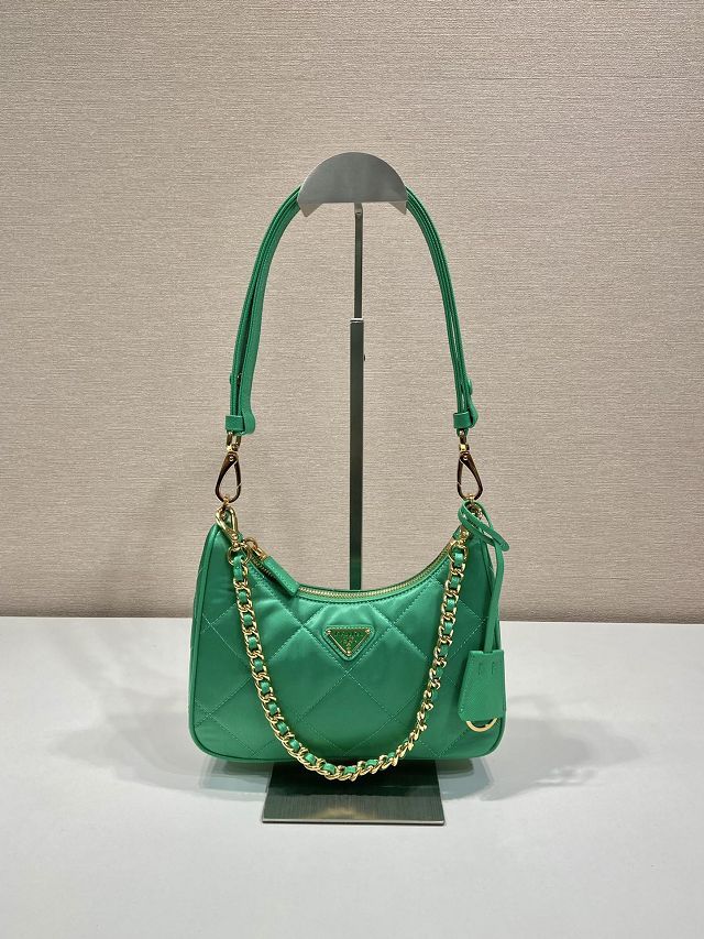 Prada original nylon re-edition mini bag 1BC204 green
