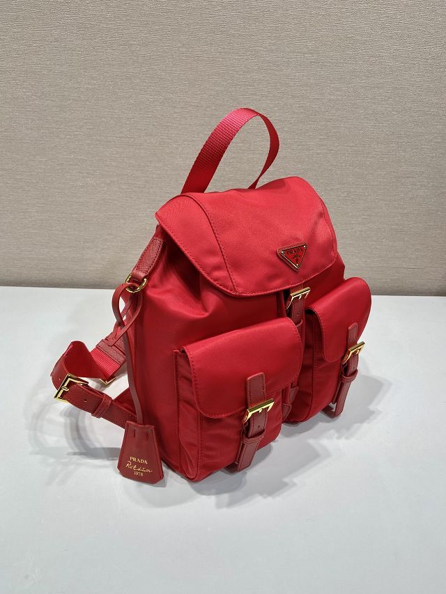 Prada original nylon small backpack 1BZ677 red