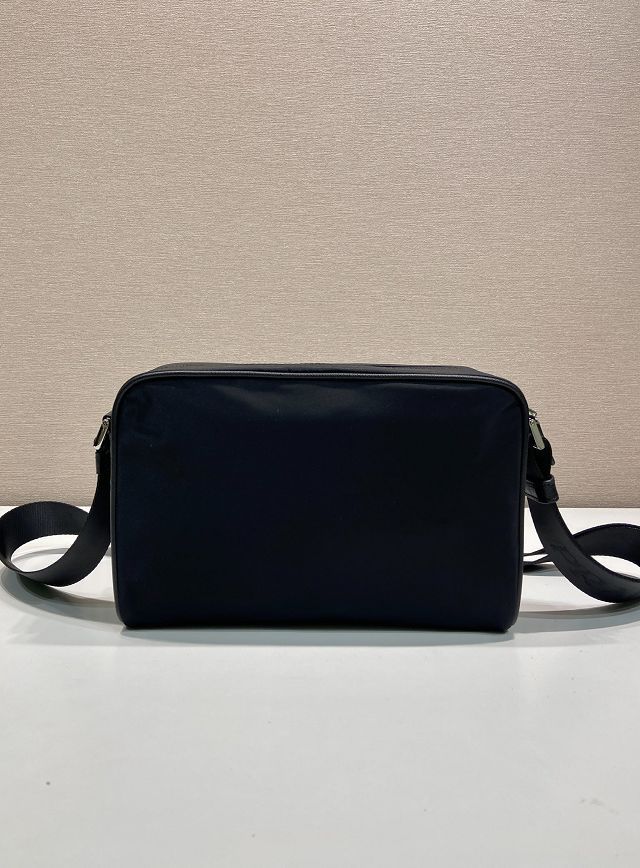 Prada original nylon small shoulder bag 2VH190 black