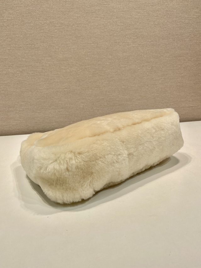 Prada original shearling re-edition 2000 mini bag 1NE515 beige