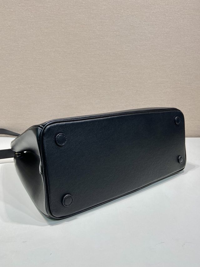 Prada original soft calfskin galleria large bag 1BA446 black