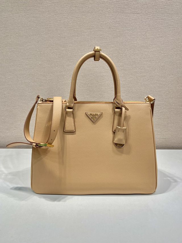 Prada original soft calfskin galleria large bag 1BA446 natural