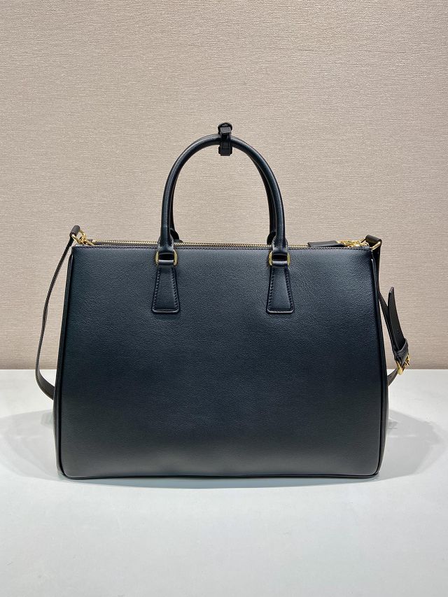 Prada original soft calfskin galleria maxi bag 1BA802 black