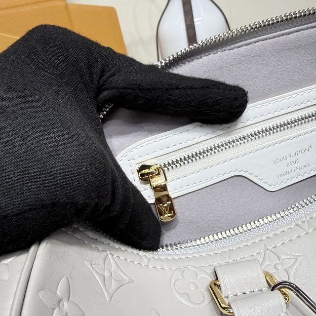 Louis vuitton original calfskin speedy soft 30 handbag M25670 grey