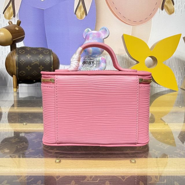 Louis vuitton original epi leather nice beauty case M25690 pink 