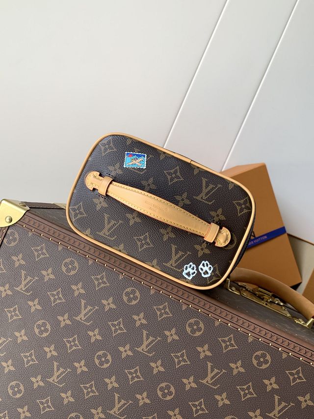 Louis vuitton original monogram canvas mini nice cosmetic case M26647