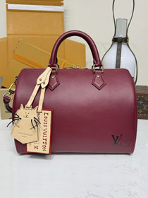 Louis vuitton original calfskin speedy soft 30 M25766 bordeaux