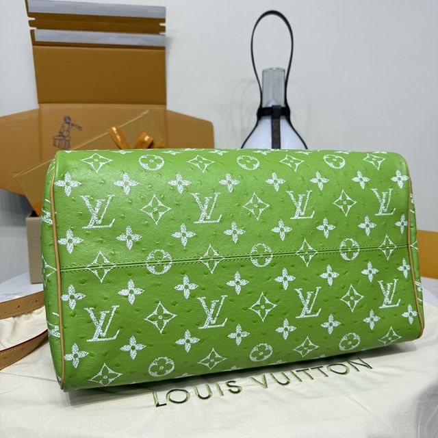 Louis vuitton original ostrich calfskin speedy P9 40 N87523 green