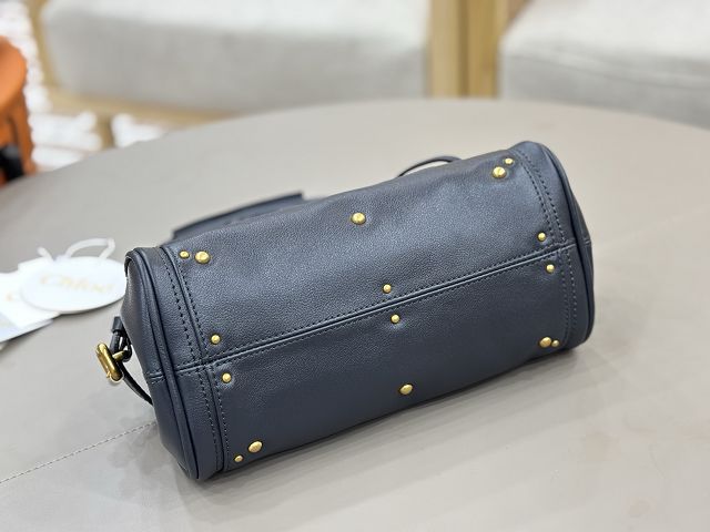 Chloe original calfskin small paddington bag CH0004 navy blue