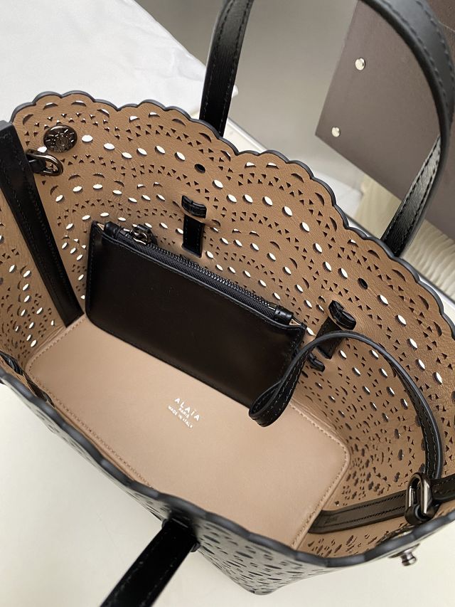 Alaia original vienne wave calfskin mina 20 bag AL0004 black