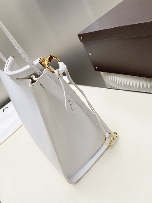 Alaia original calfskin le click small square bag AL0017 white