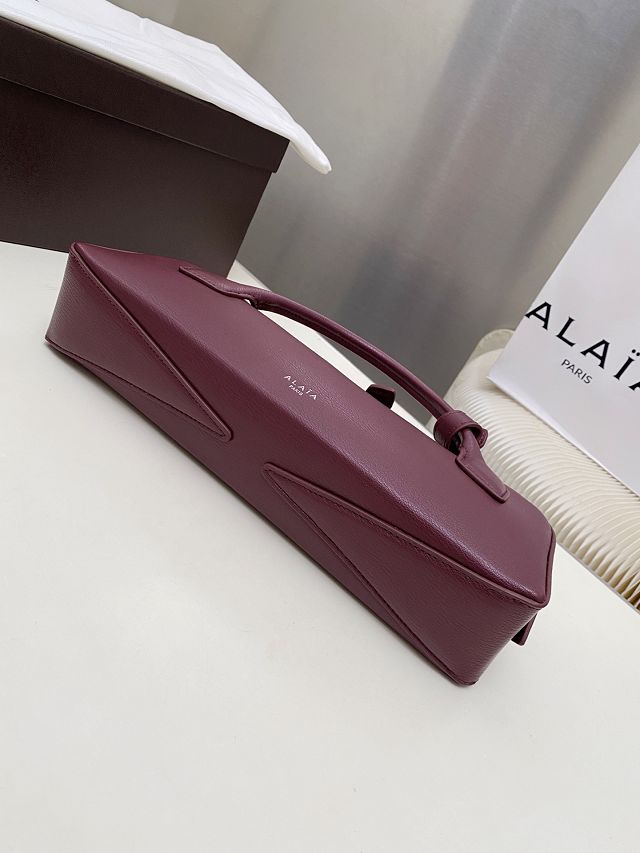 Alaia original lambskin le teckel clutch AL0022 bordeaux