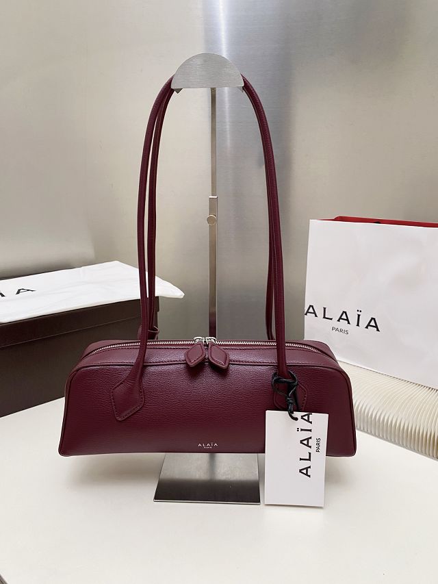 Alaia original lambskin le teckel medium bag AL0024 bordeaux	