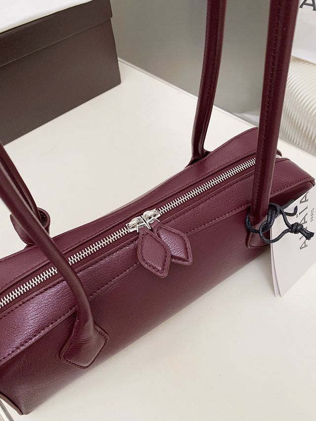 Alaia original lambskin le teckel medium bag AL0024 bordeaux	