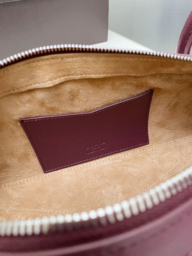 Alaia original lambskin le teckel medium bag AL0024 bordeaux	