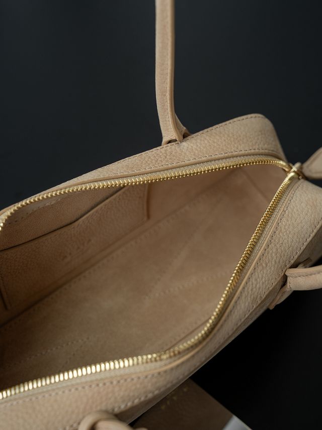 Alaia original nubuck calfskin le teckel small bag AL0023 light apricot