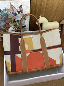 Hermes original canvas large garden party 36 bag HG0038-2 brown