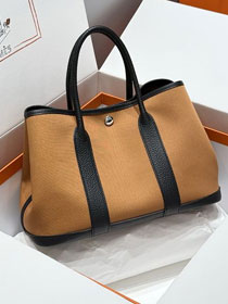 Hermes original canvas medium garden party 30 bag HG0031 sesame