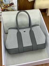 Hermes original canvas mini garden party 23 bag HG0023 grey meyer