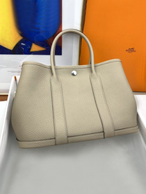 Hermes original negonda leather medium garden party 30 bag HG0030 grey trench