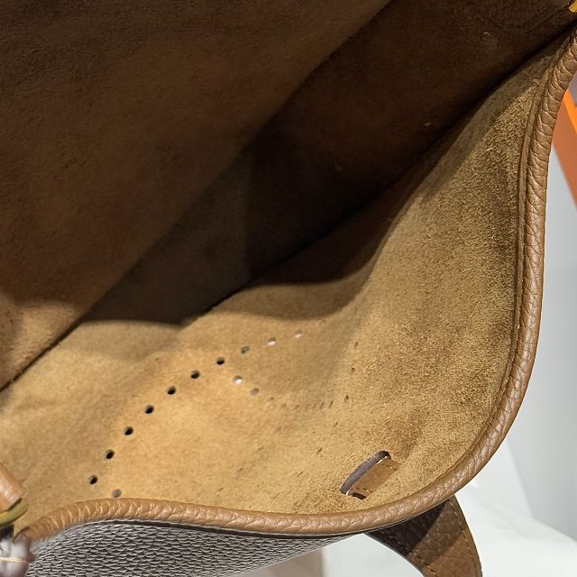 Hermes original togo leather evelyne pm shoulder bag E29 alezan