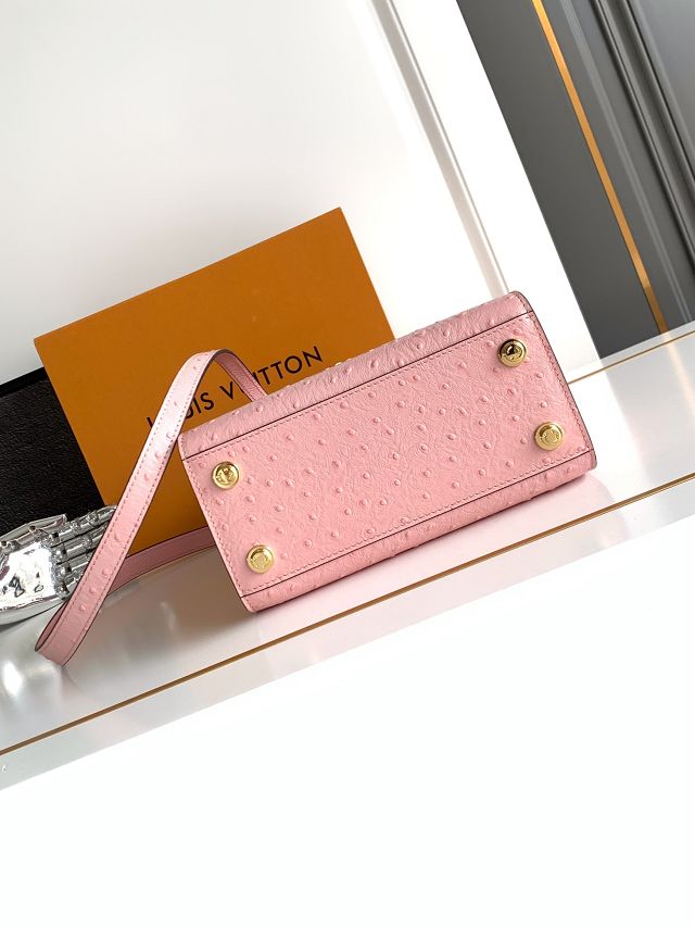 Louis vuitton original ostrich calfskin city steamer mini bag M85454 pink