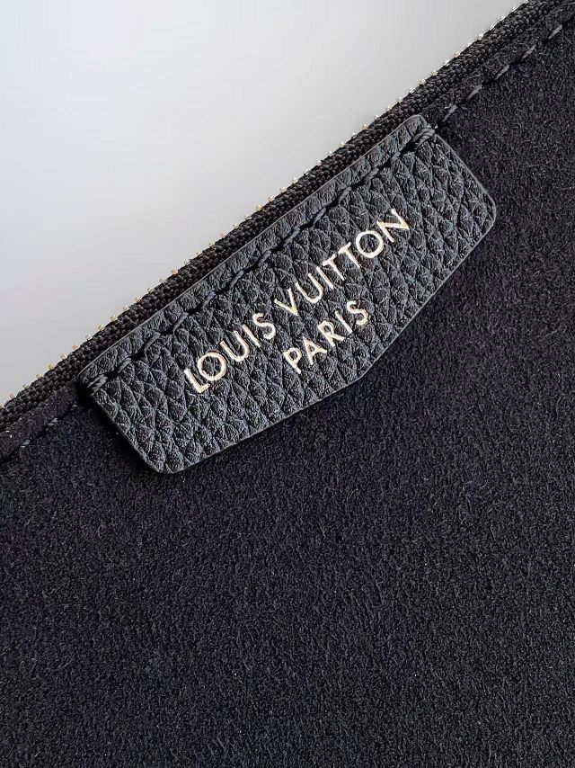 Louis vuitton original calfskin reversible verso hobo bag M27022 black