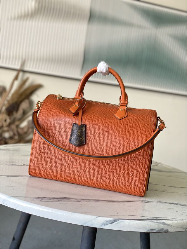 Louis vuitton original epi leather soft speedy 30 M25915 brown