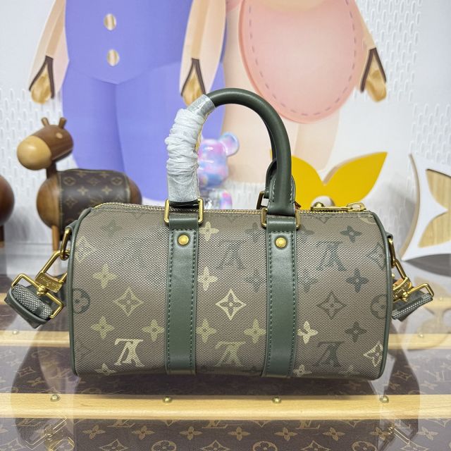 Louis vuitton original monogram canvas keepall 25 M26930 green